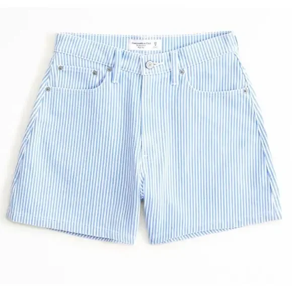 Abercrombie and Fitch Curve Love High Rise Dad Short - Picture 1 of 5